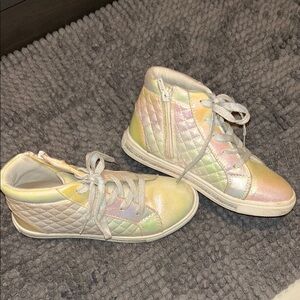 Iridescent Justice High-Top Sneakers
